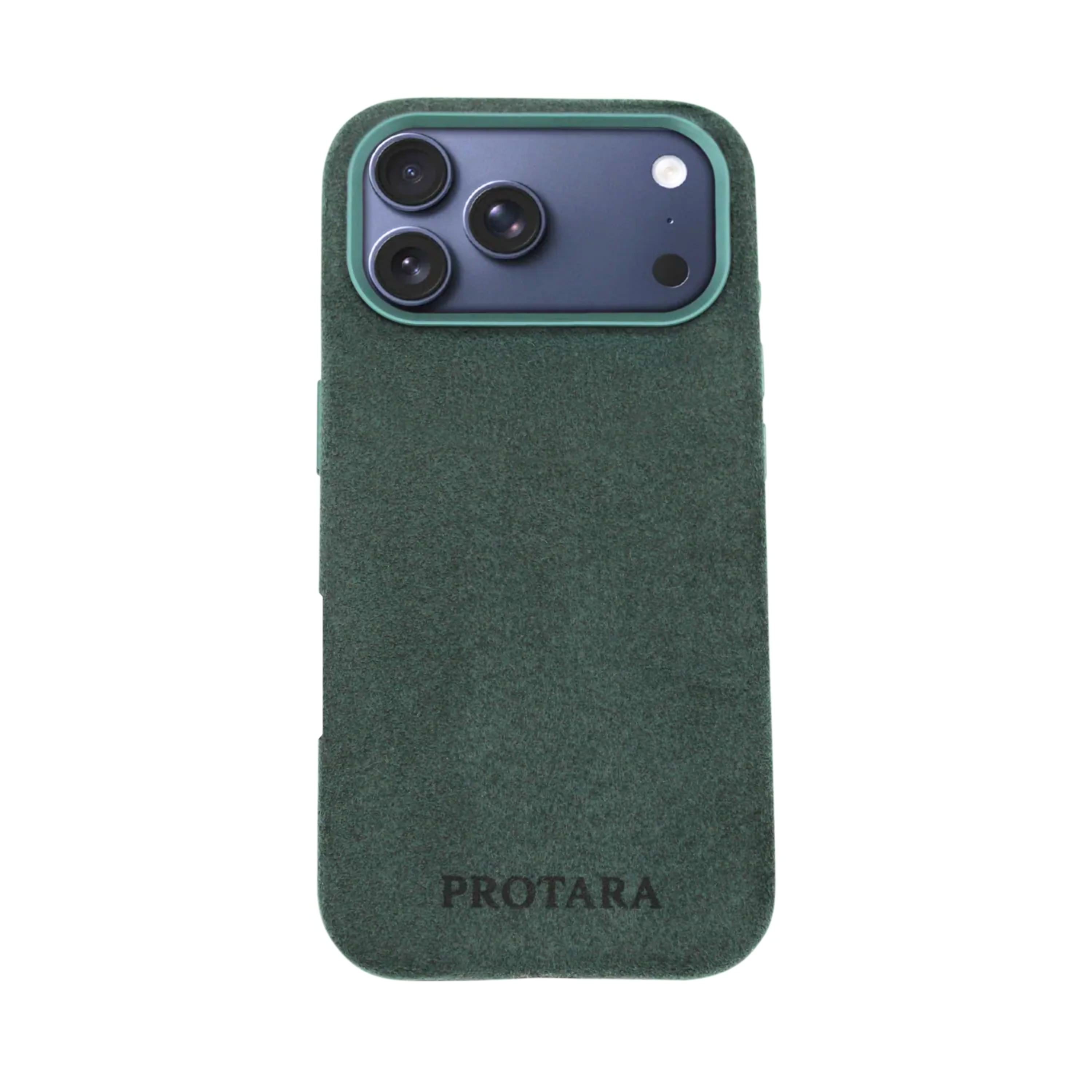 PROTARA Alcantara iPhone 17 Pro Max cover - Ekspeditionsgrøn