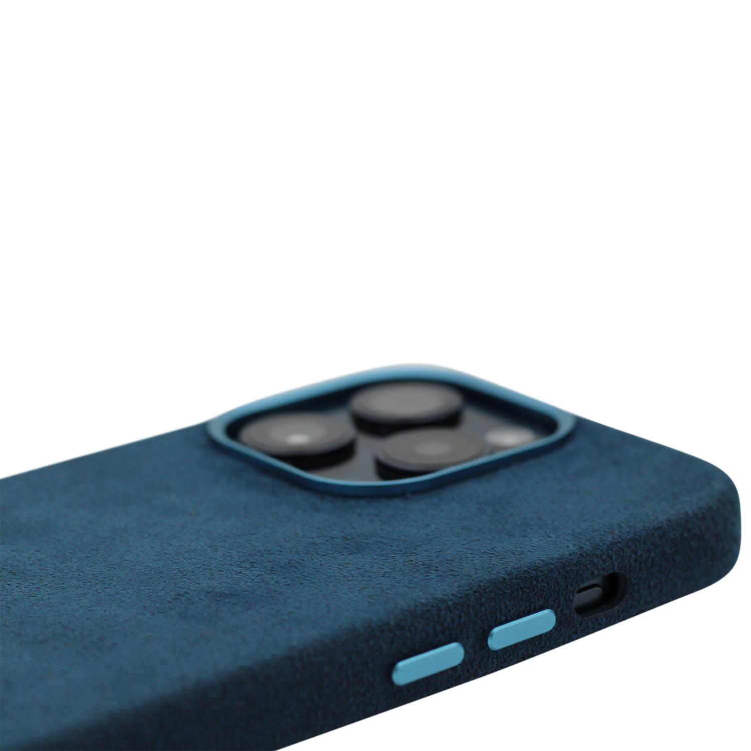 PROTARA Alcantara iPhone 14 Pro deksel - Ocean Voyage Blue