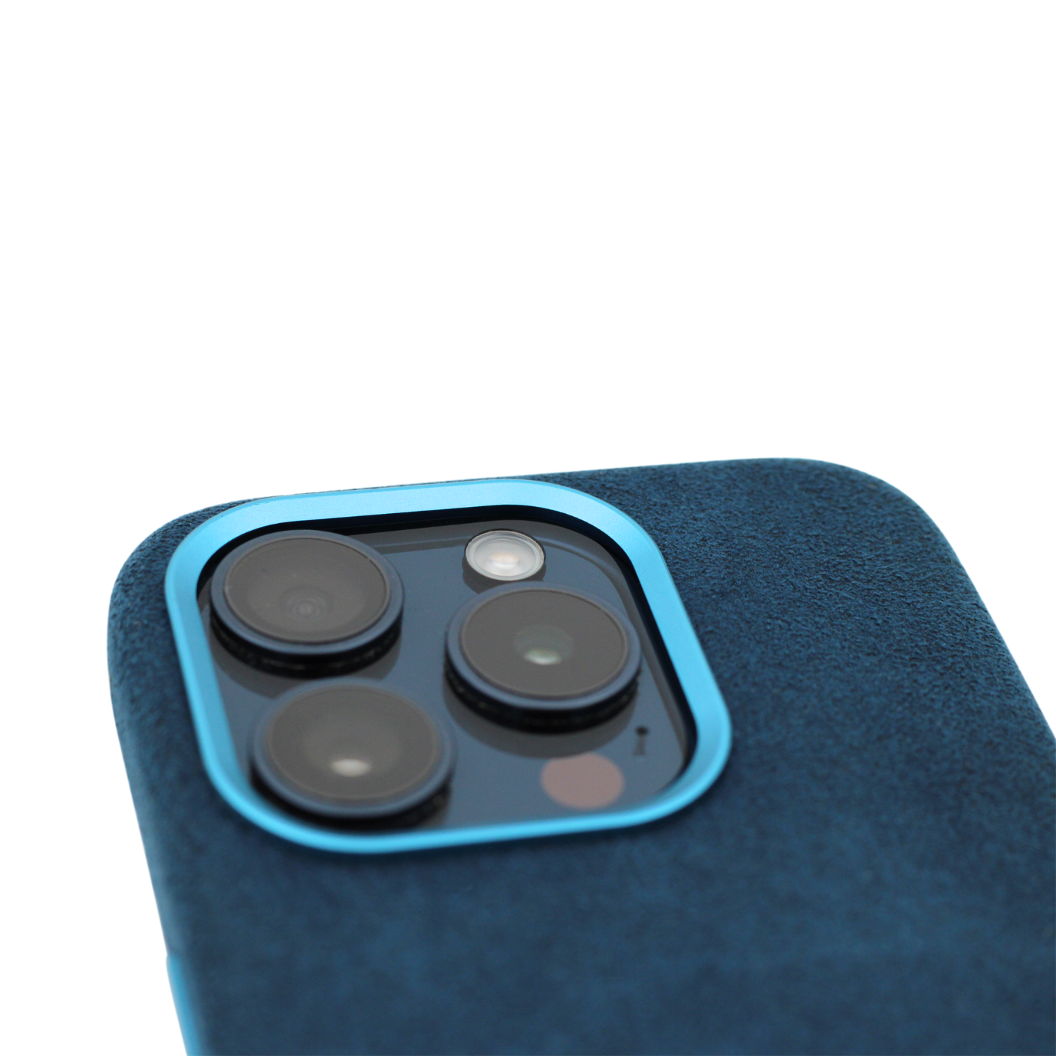 PROTARA Alcantara iPhone 15 Pro deksel - Ocean Voyage Blue