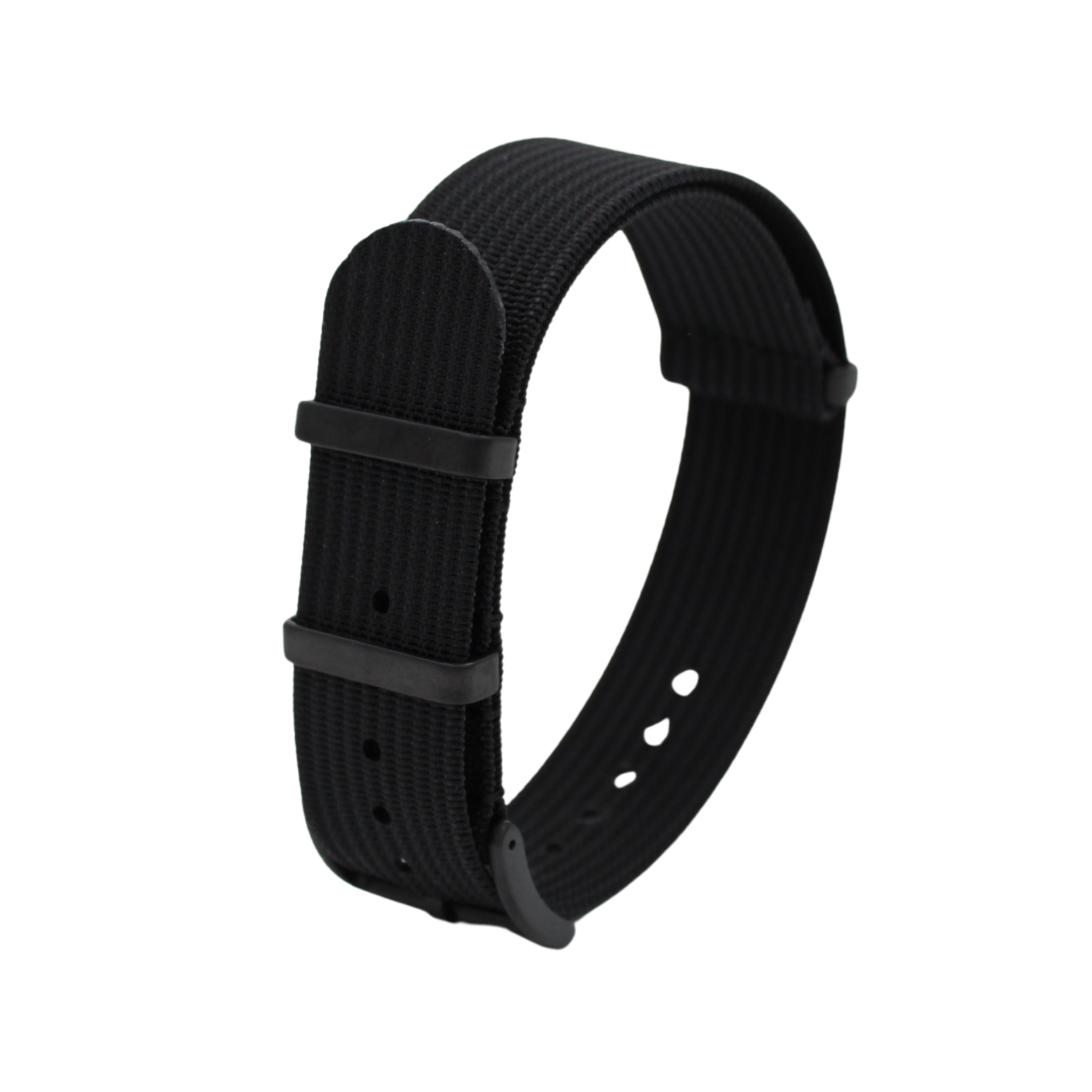Ribbed Nato PVD - Svart - Signature Collection