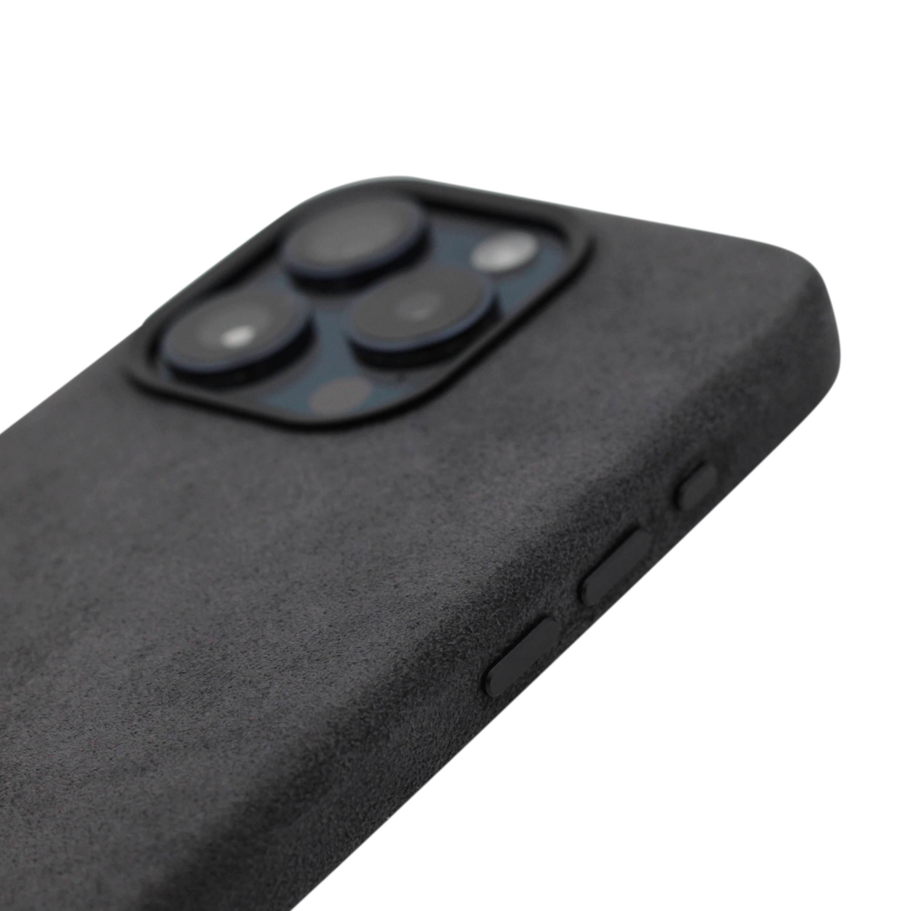 PROTARA Alcantara iPhone 16 Pro Max deksel - Midnight Jet Black