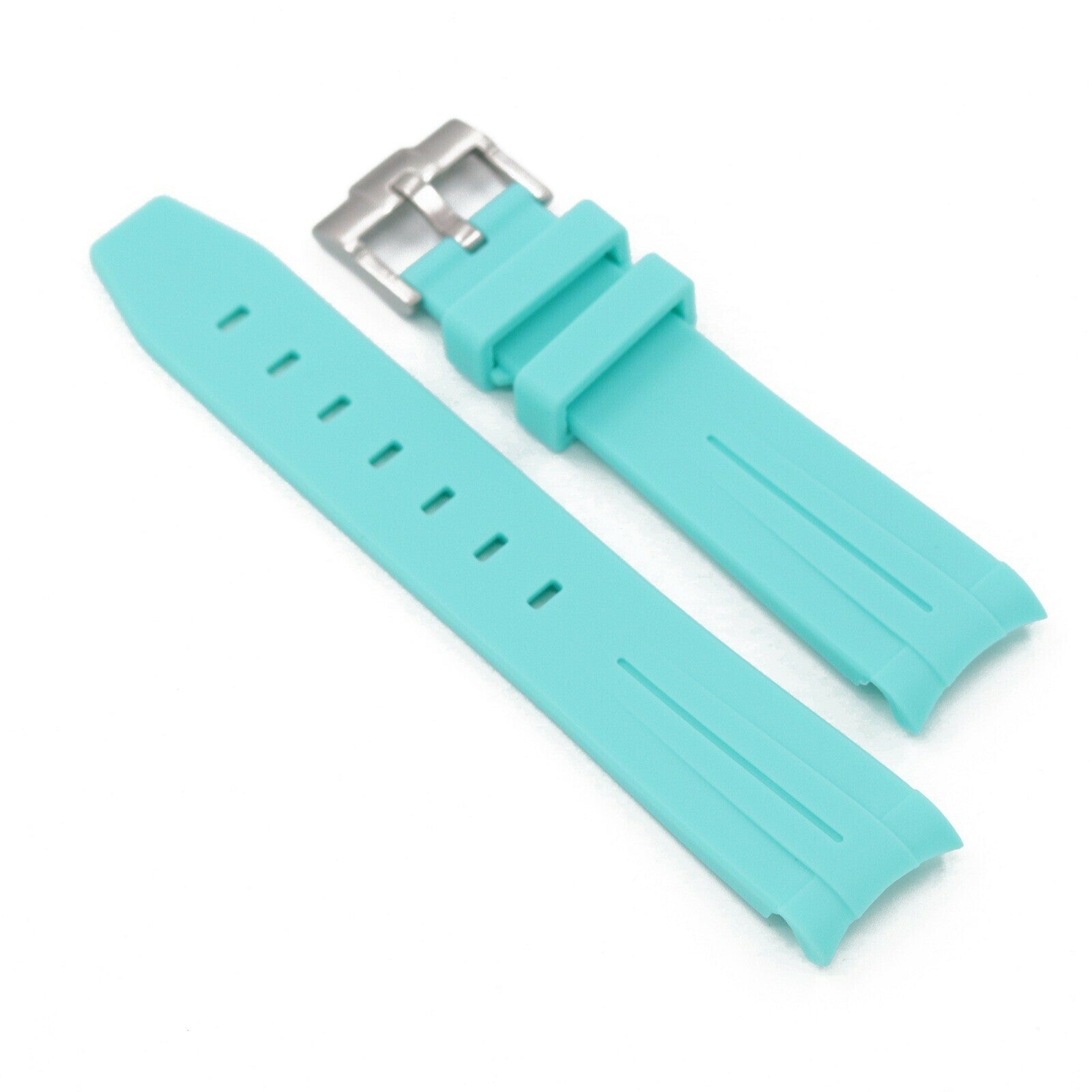 Gummirem Buet 21mm Tiffanyblå