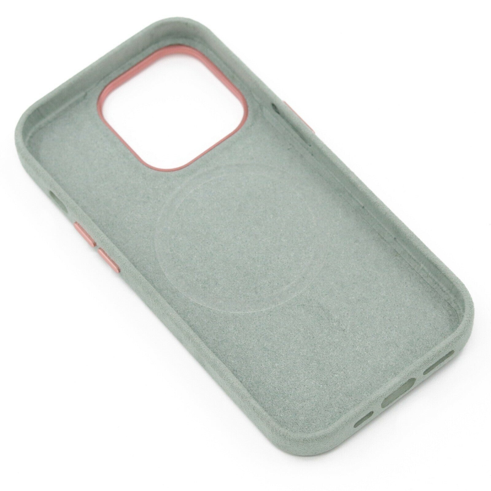 iPhone 14 pro Alcantara Magsafe deksel lysegrønn