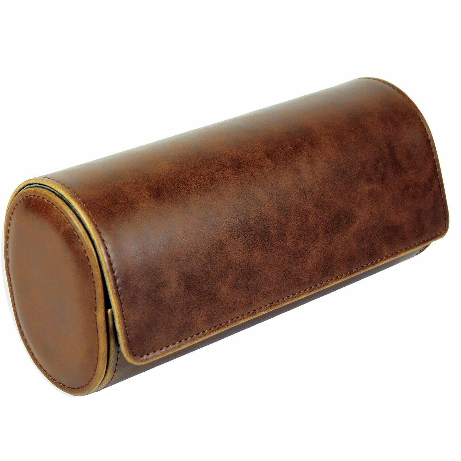 Rejsetui til 3 ure i brunt læder