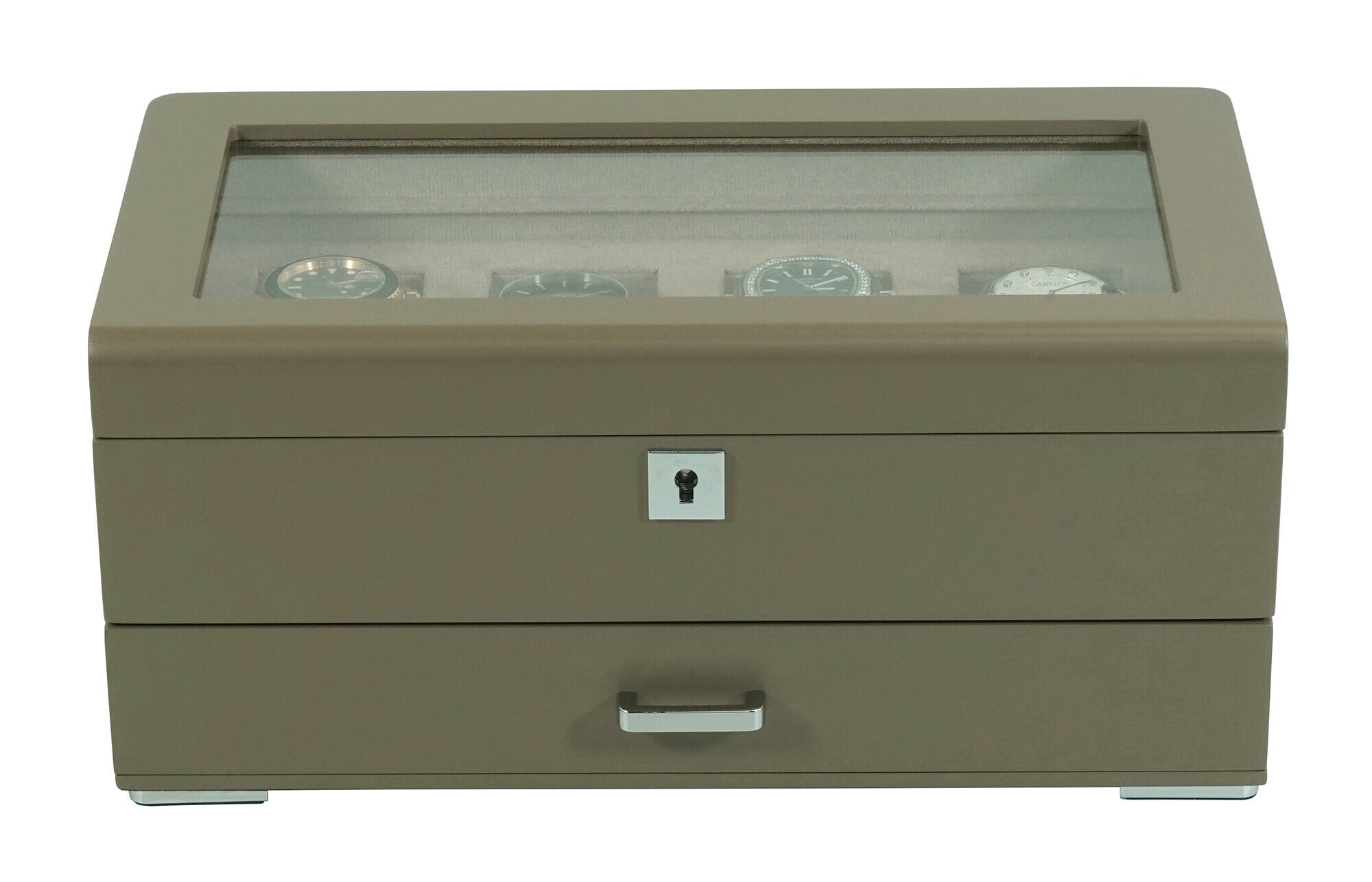 Urkasse til 4 ure med opbevaring Beige