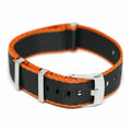Sikkerhedssele Nato-rem Sort/orange