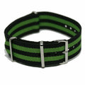 NATO-rem 24 mm sort/grøn