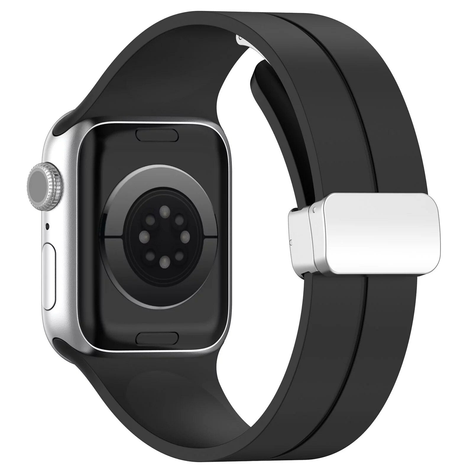 Gummirem til Apple Watch stål sort