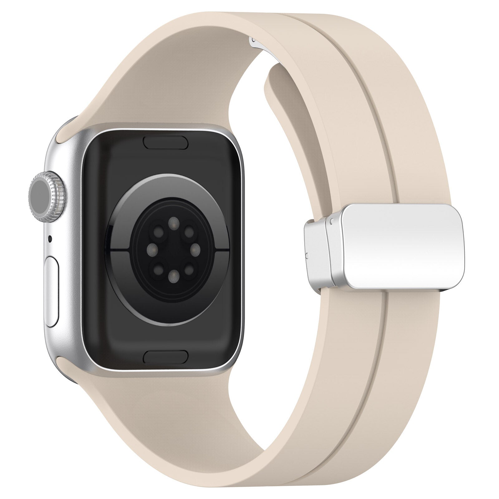 Gummirem til Apple Watch Stål 38/40/41mm Beige