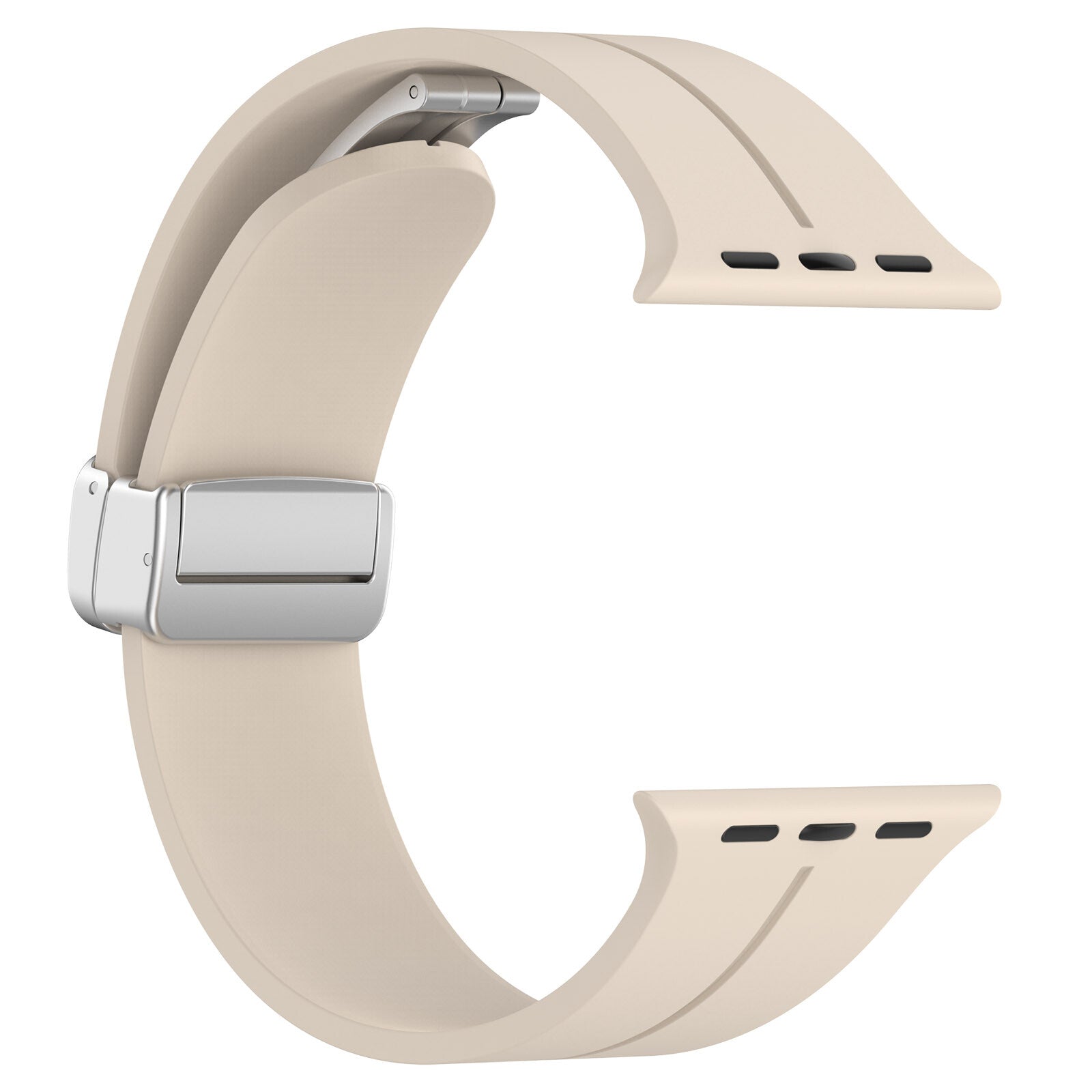 Gummirem til Apple Watch Stål 38/40/41mm Beige