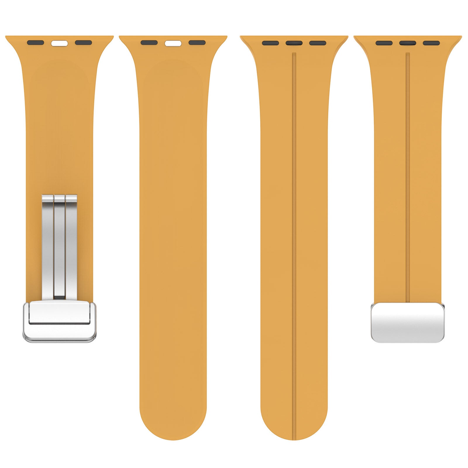 Gummirem til Apple Watch Steel 38/40/41mm Mørkegul