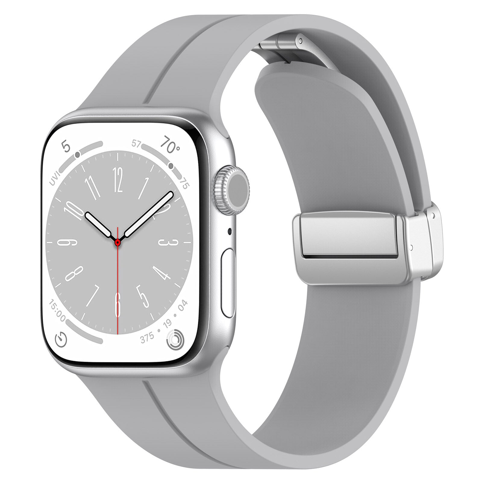 Gummirem til Apple Watch Steel 38/40/41mm Lysegrå