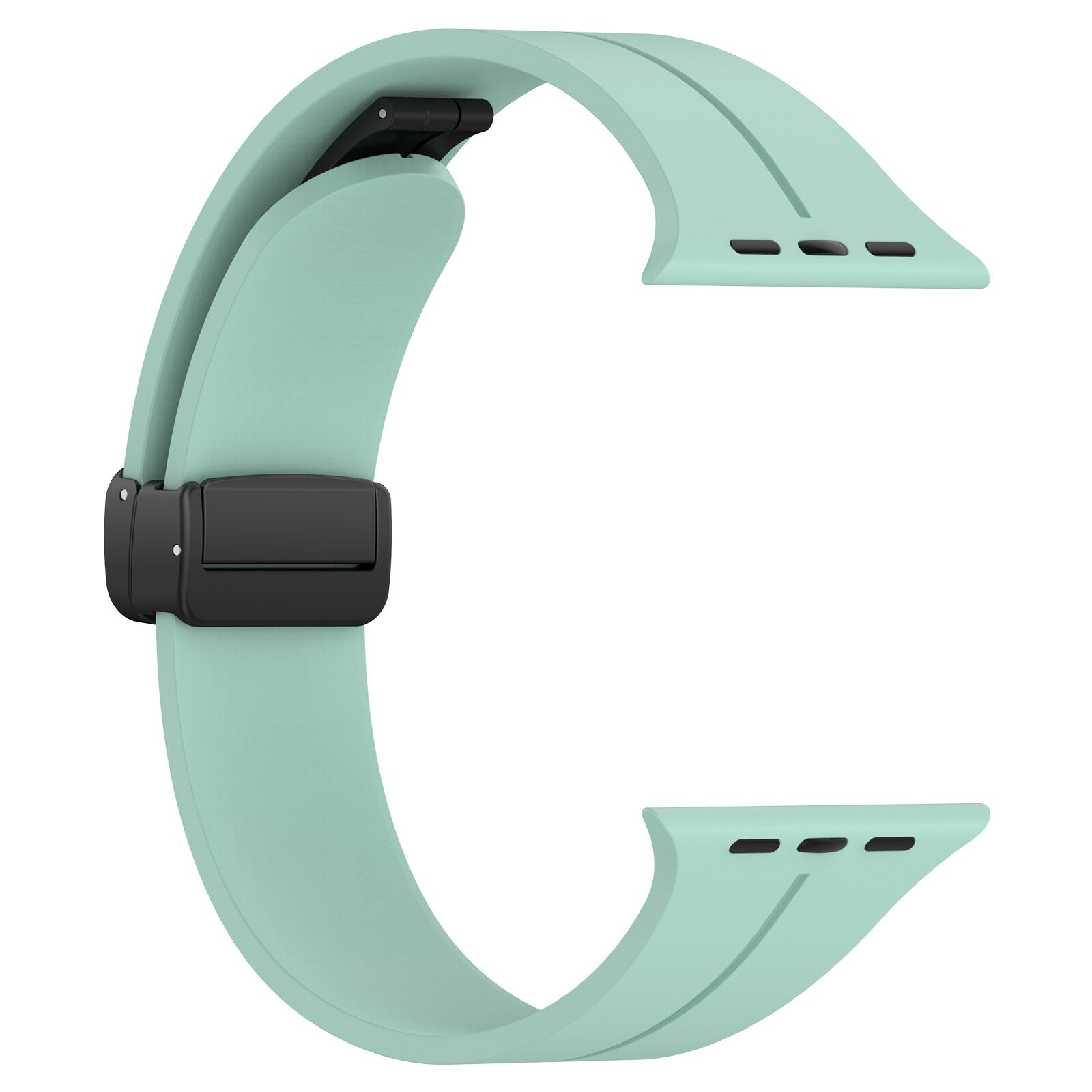 Gummirem til Apple Watch Sort 42/44/49mm Turkis