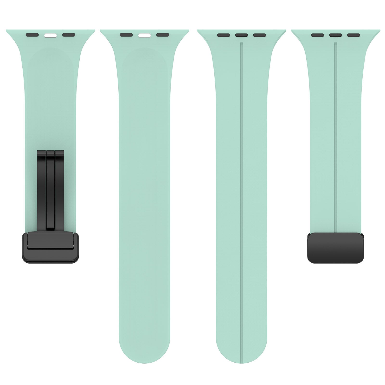 Gummirem til Apple Watch Sort 42/44/49mm Turkis