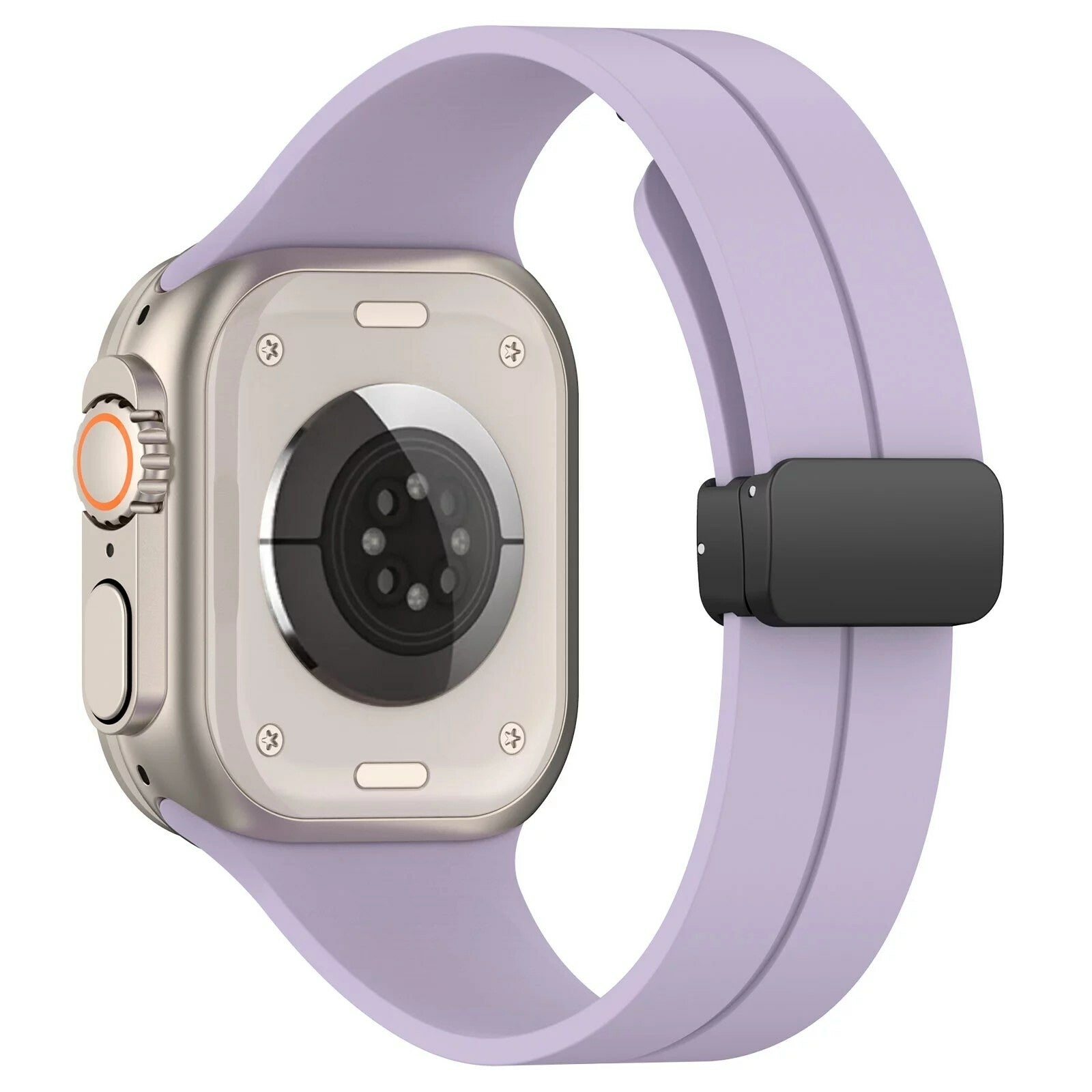 Gummirem til Apple Watch Sort 42/44/49mm Lilla