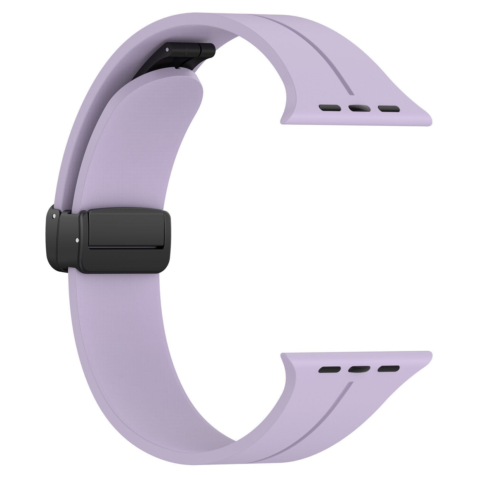 Gummirem til Apple Watch Sort 42/44/49mm Lilla