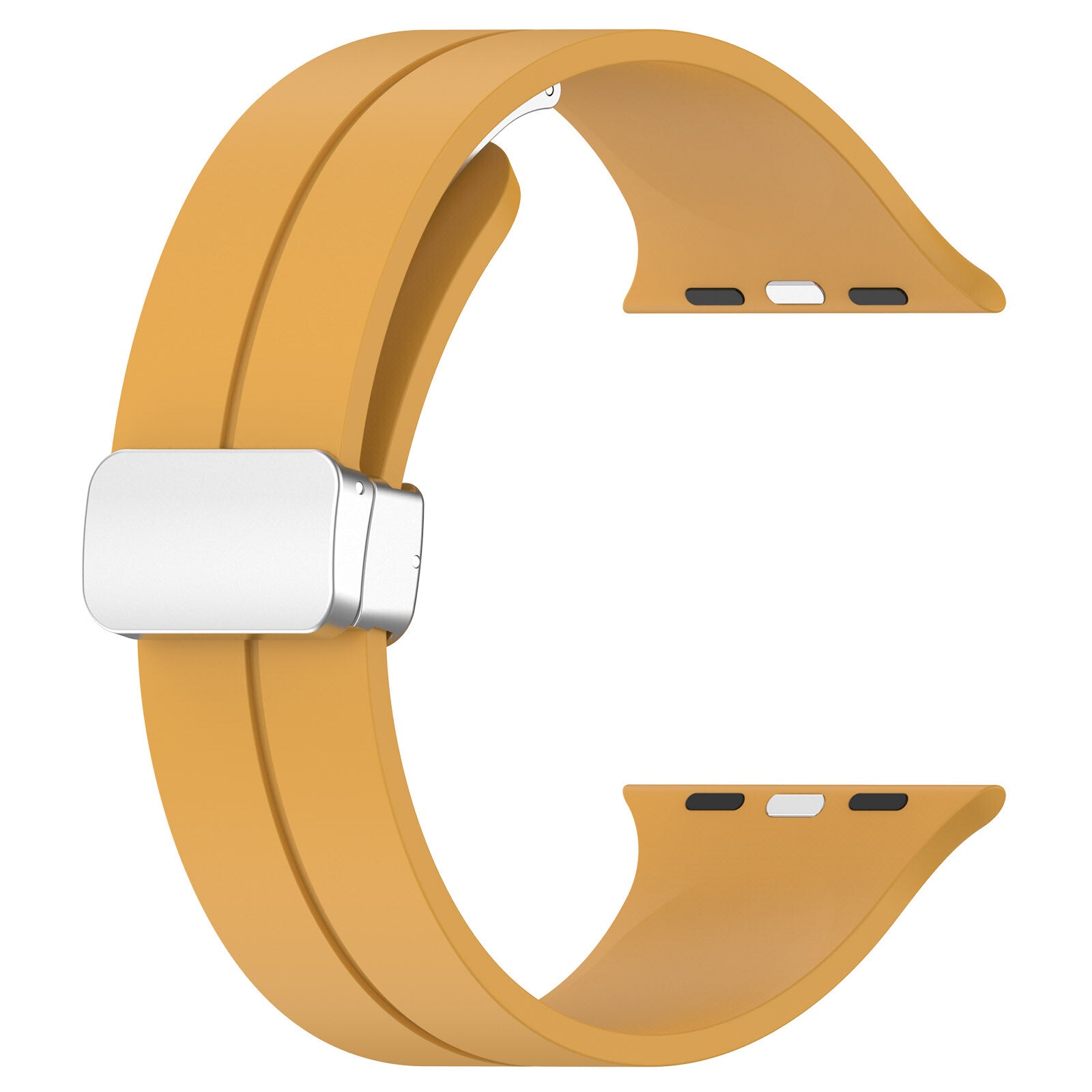 Gummirem til Apple Watch Steel 42/44/49mm Mørkegul