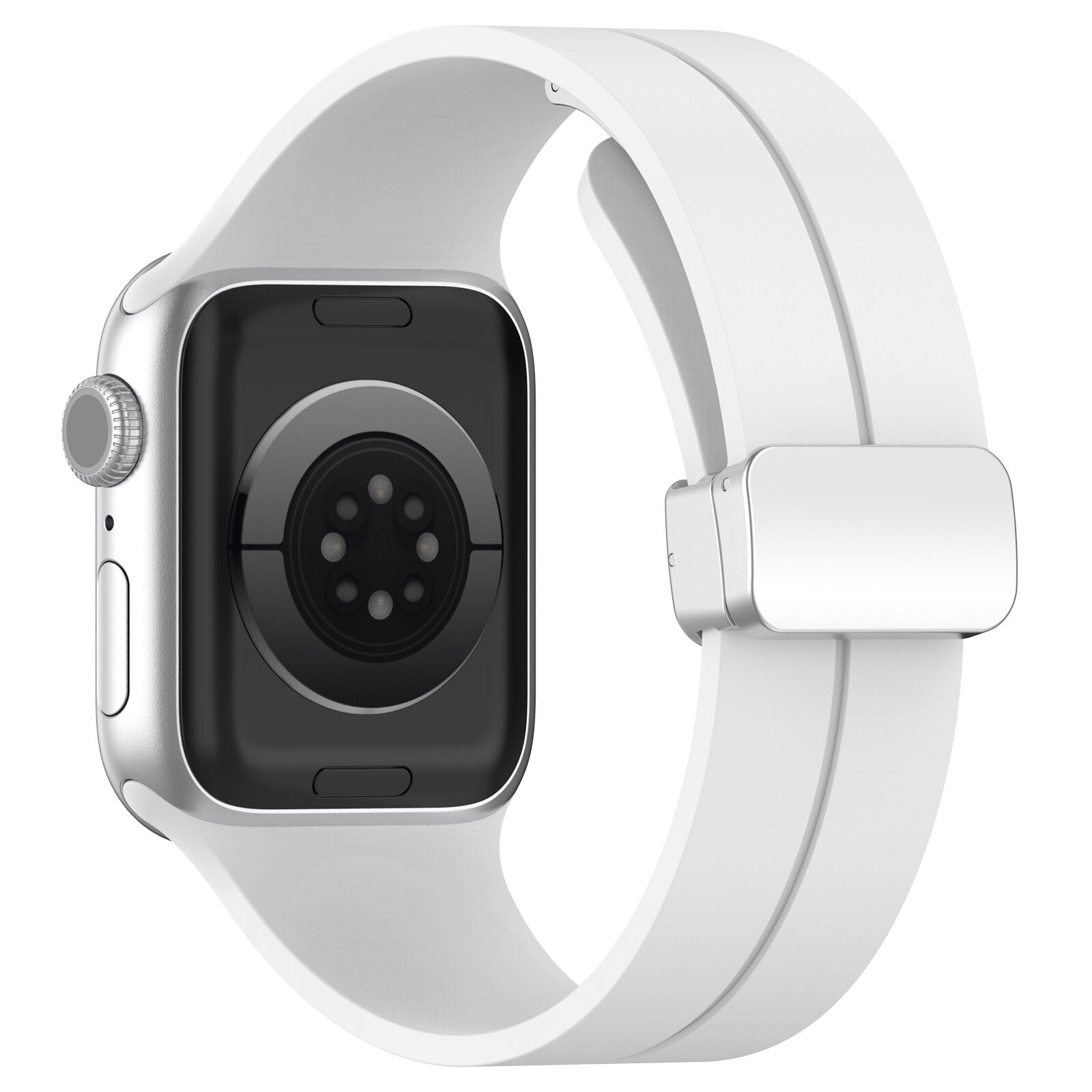 Gummirem til Apple Watch Steel 42/44/49mm Hvid