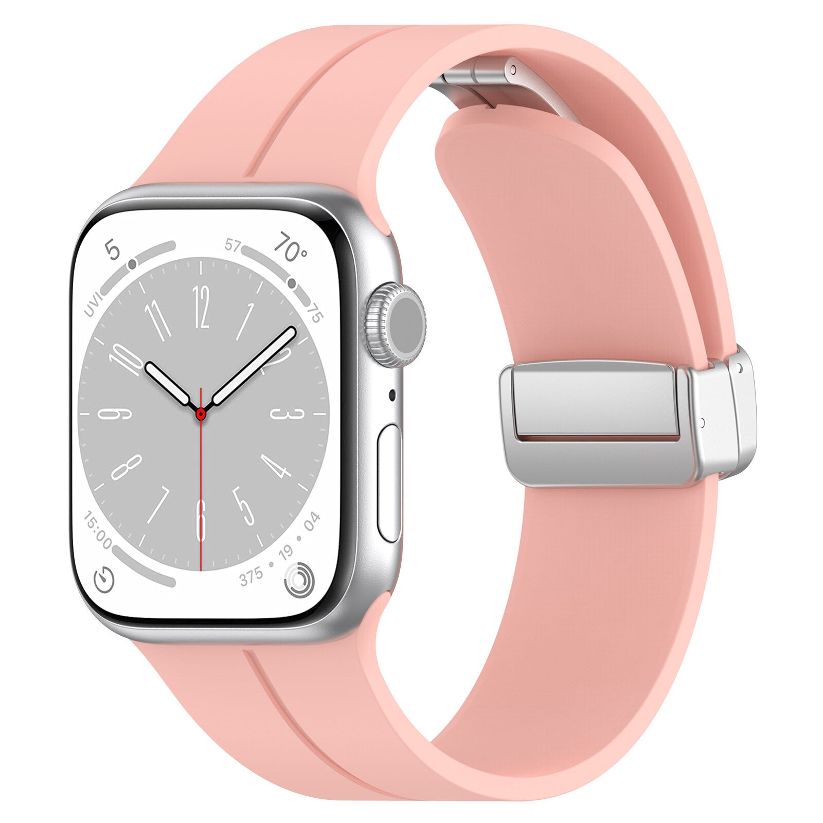 Gummirem til Apple Watch Steel 42/44/49mm Pink