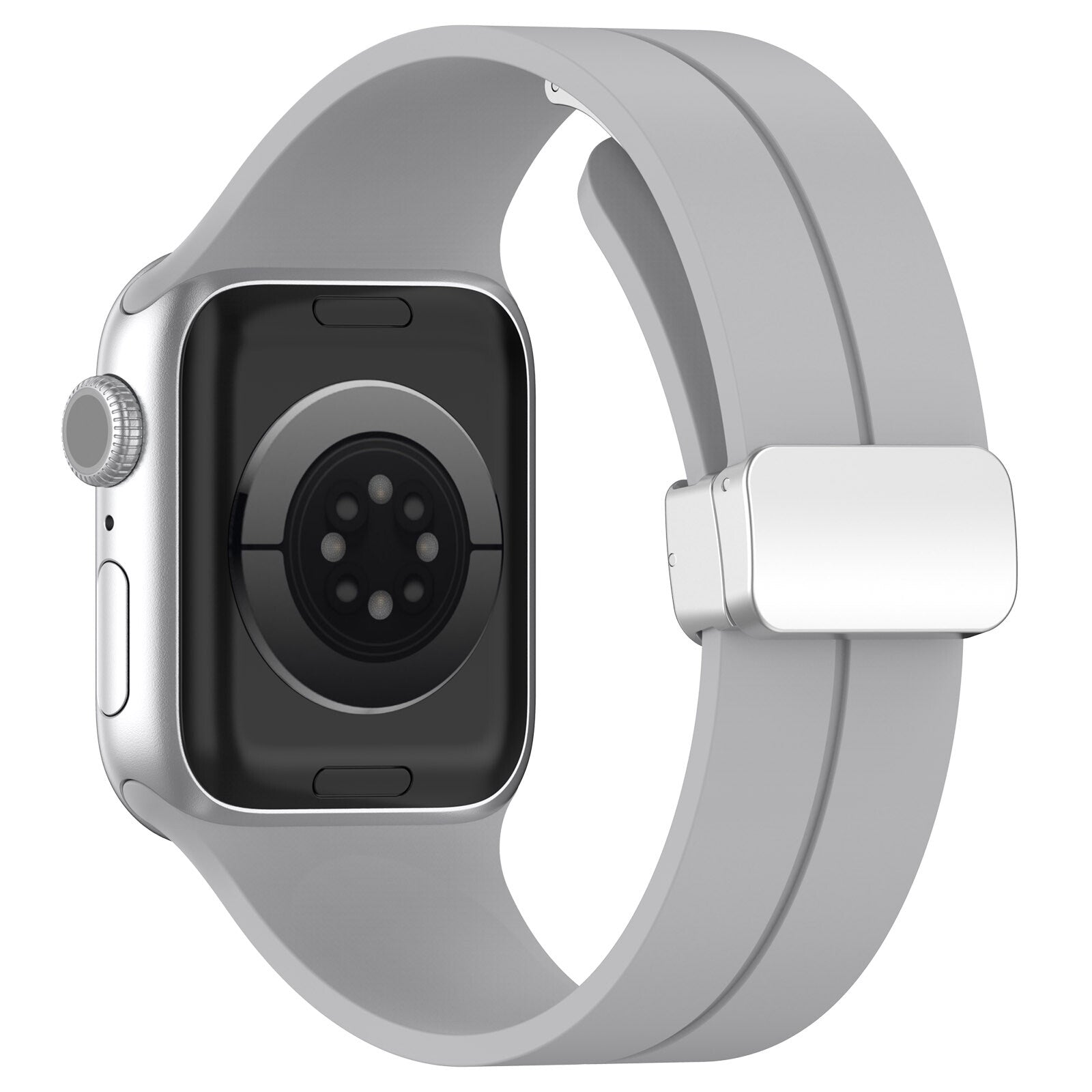 Gummirem til Apple Watch Steel 42/44/49mm Lysegrå