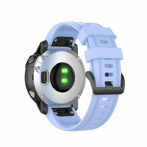 Garmin Quickfit 20mm gummirem lyseblå