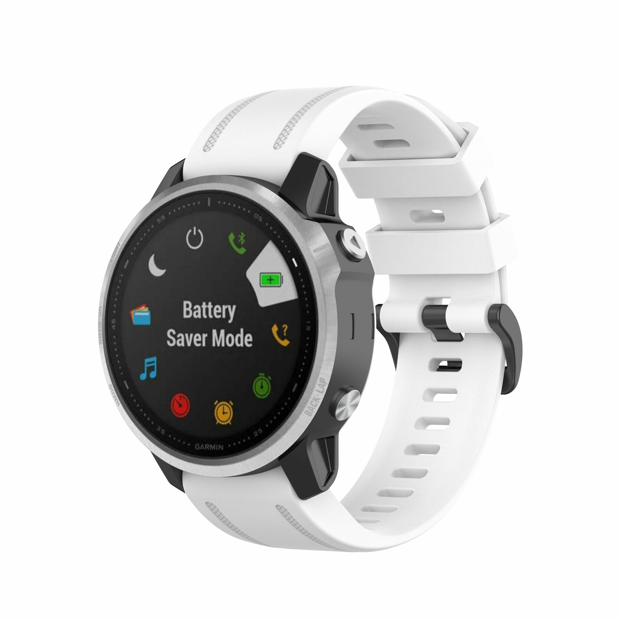 Garmin Quickfit 20mm gummirem hvid