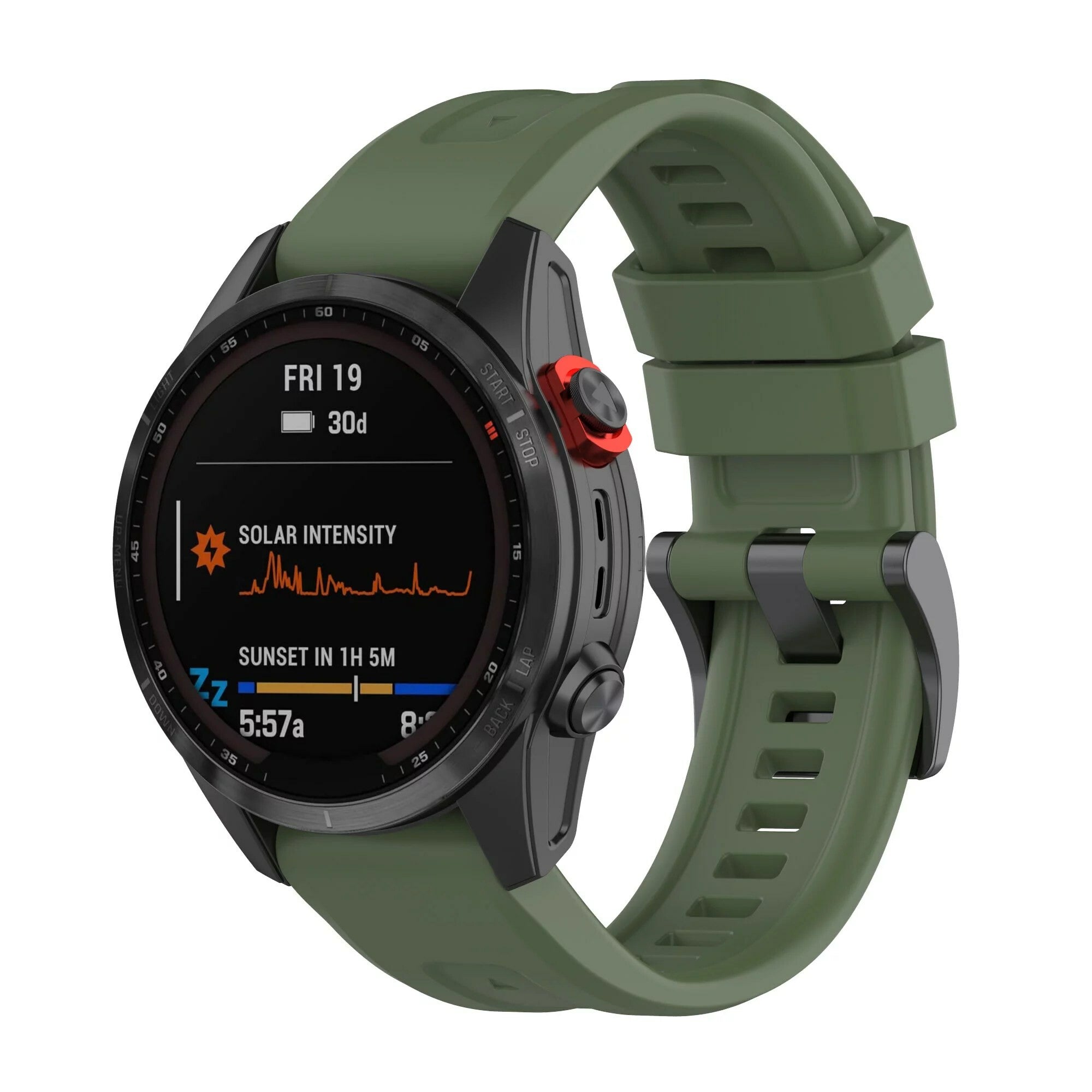 Garmin Quickfit Urrem Gummi Grøn