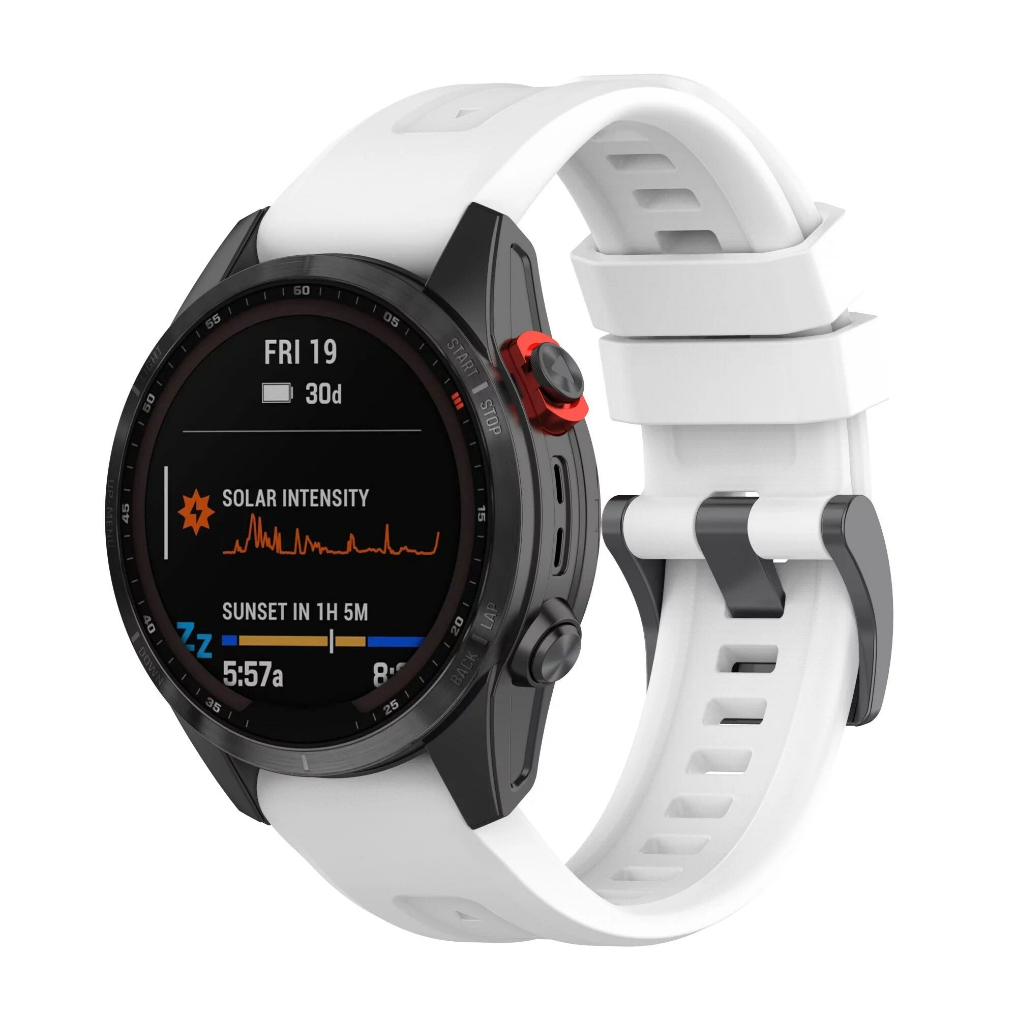 Garmin Quickfit Urrem Gummi Hvid 
