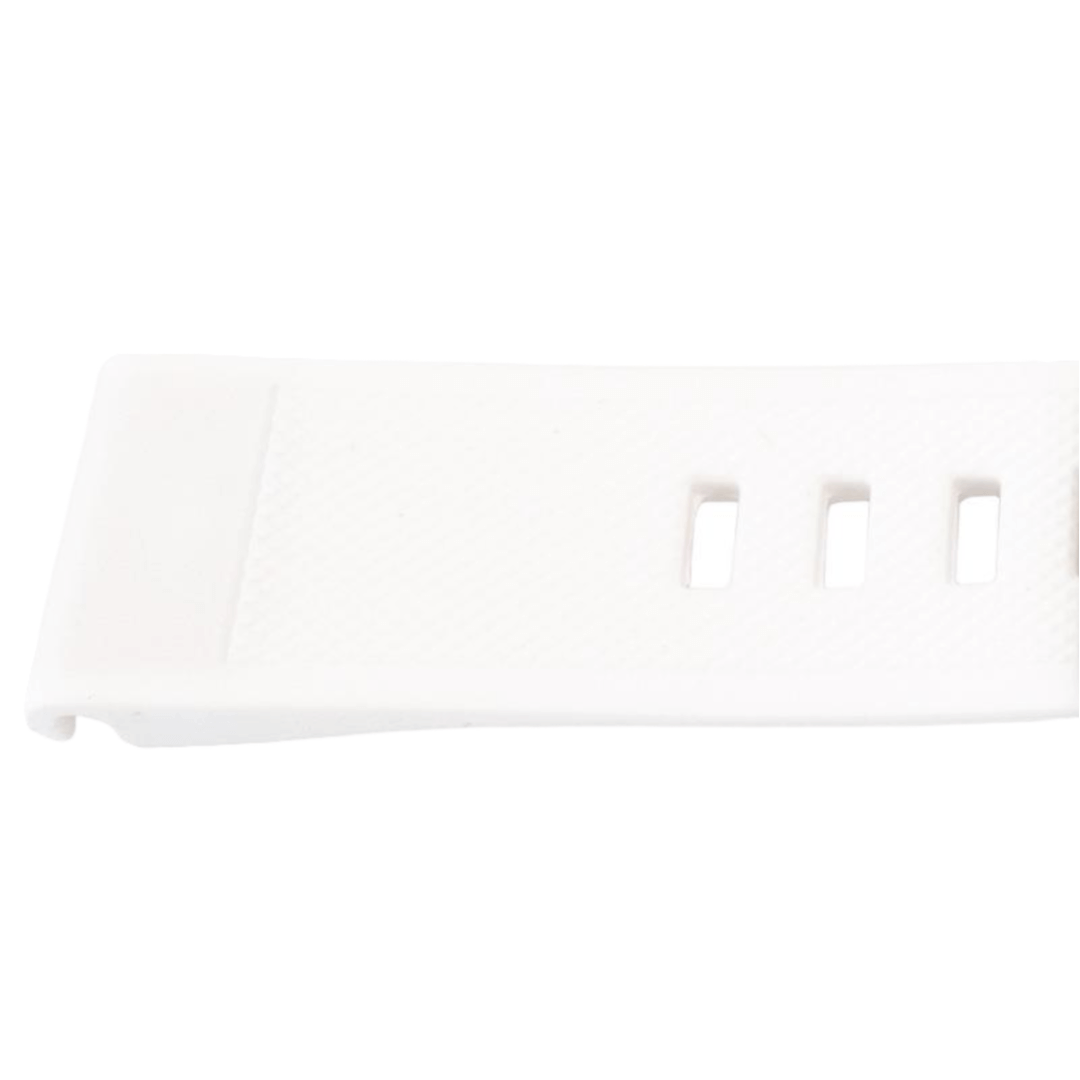 22MM QuickFit Silikonerem med Sølvspænde til Garmin Fenix ​​5 / Forerunner Hvid