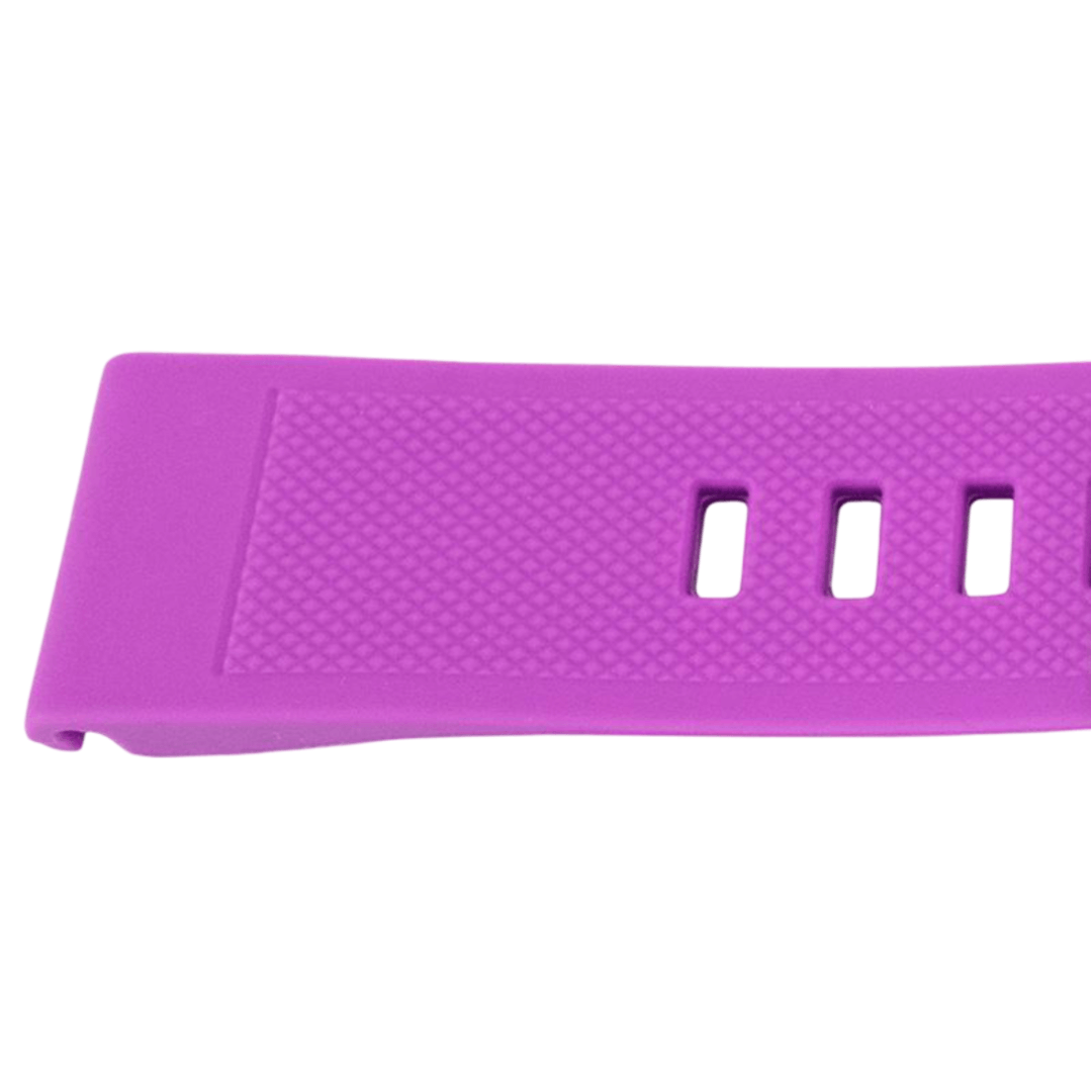 22 mm QuickFit silikonerem med sort spænde til Garmin Fenix ​​5 / Forerunner i lilla