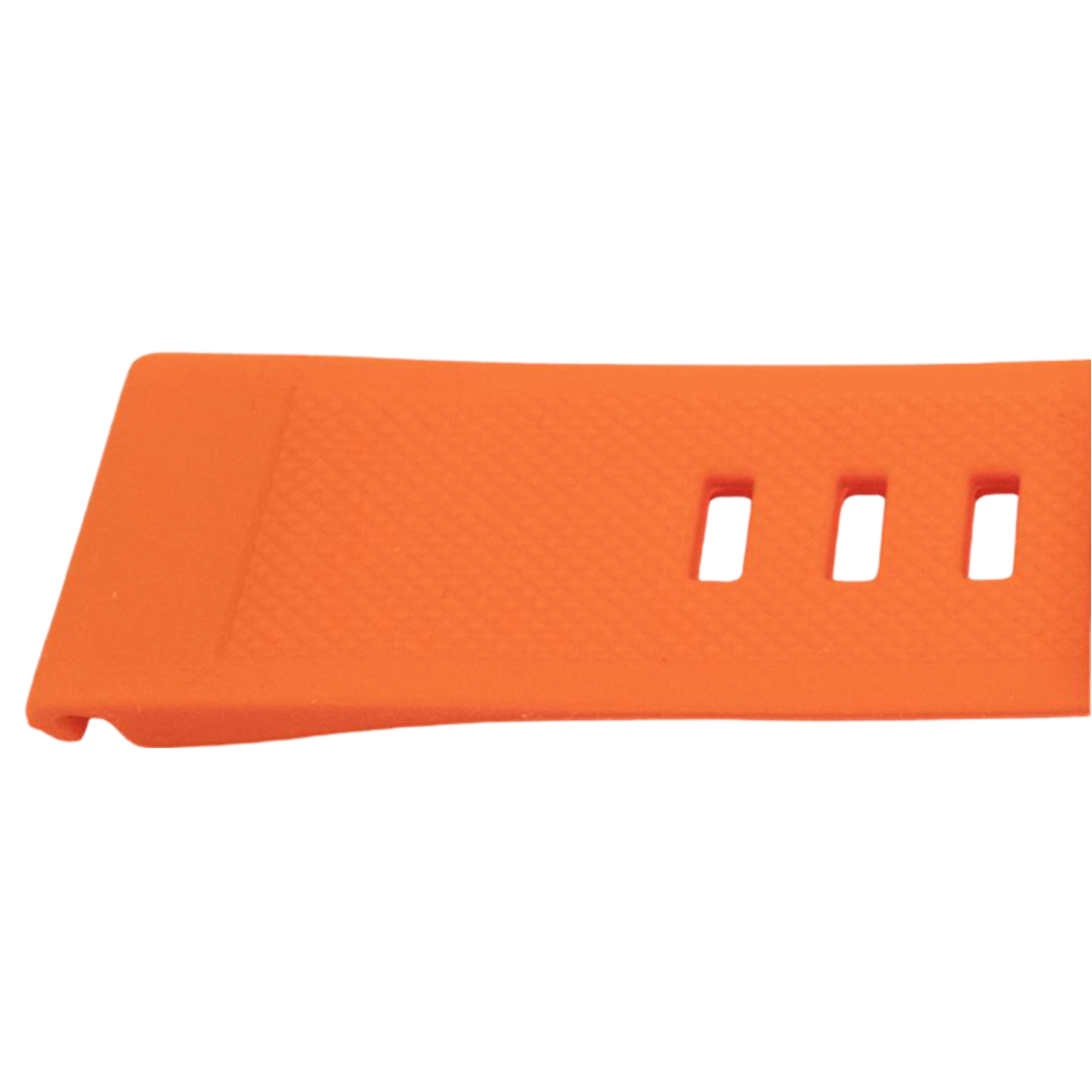 22 mm QuickFit silikonerem med sølvspænde til Garmin Fenix ​​5 / Forerunner i orange