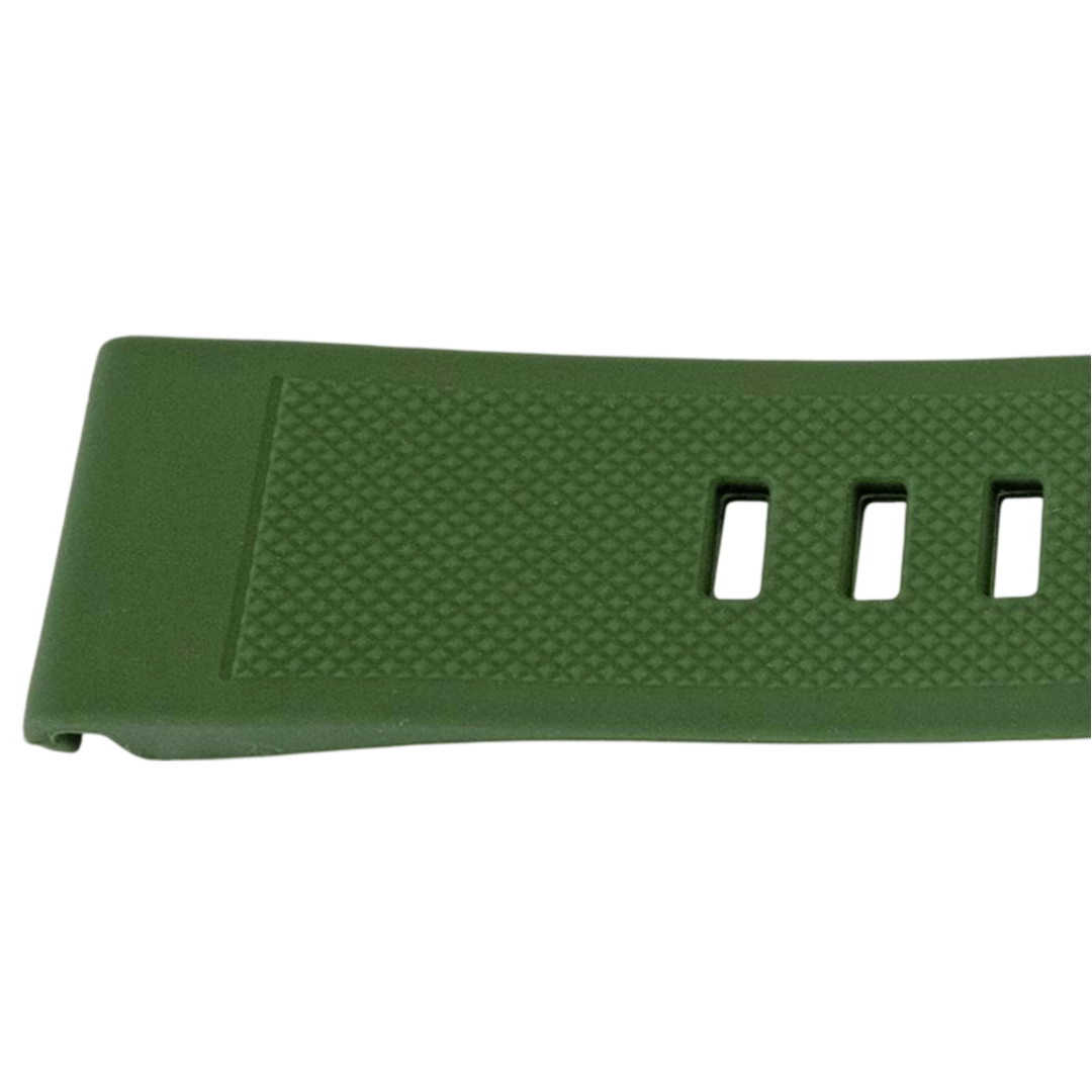 22MM QuickFit Silikonerem med Sølv Spænde til Garmin Fenix ​​5 / Forerunner - Grøn