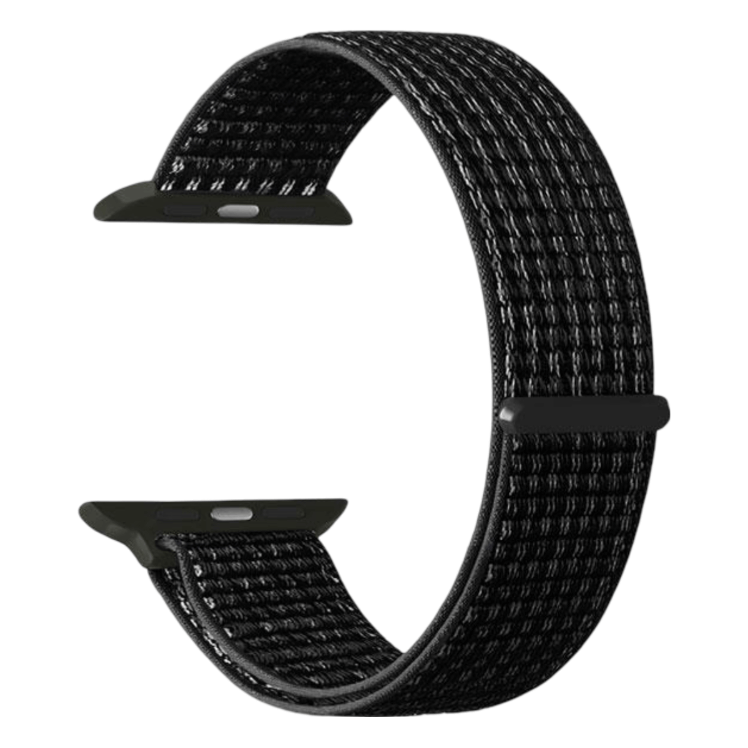 Sort nylonrem til Apple Watch 42/44/45/49mm
