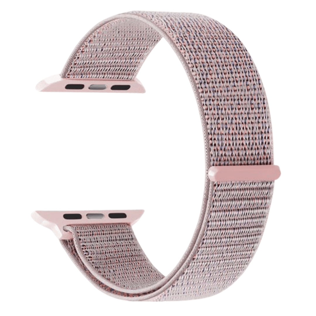 Sandfarvet nylonrem til Apple Watch