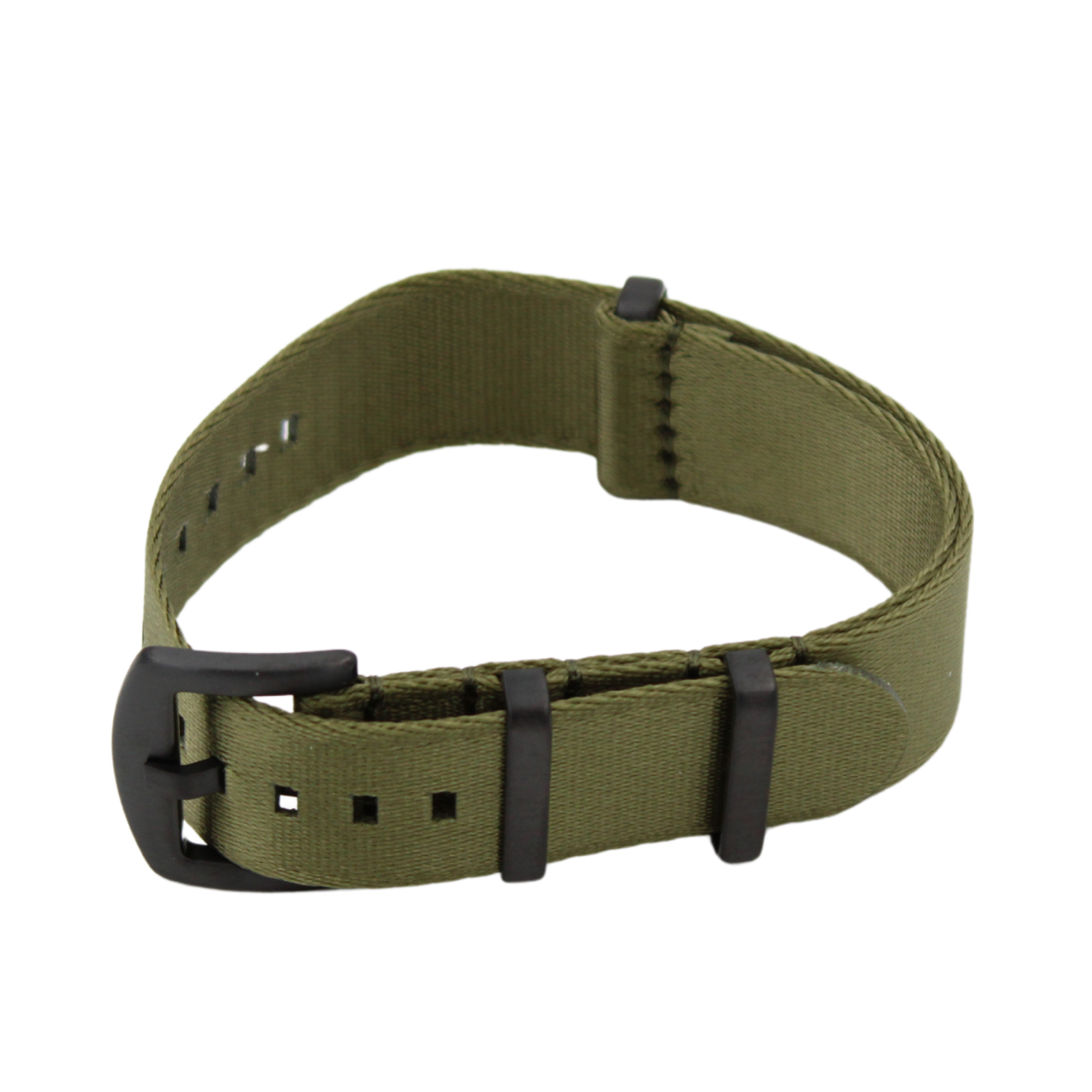 Grøn sikkerhedssele NATO-rem med PVD-spænde