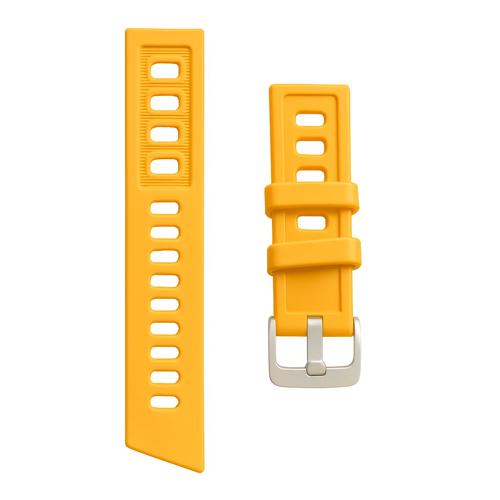 Dykker silikone rem - Solgul
