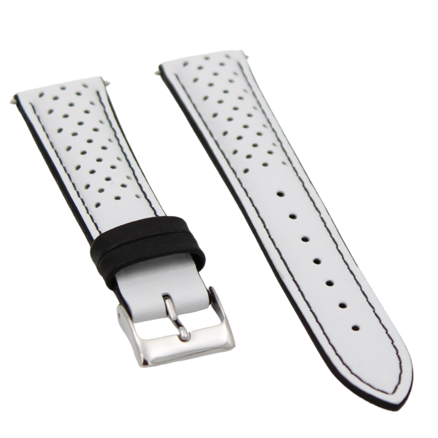 Sardegna Hvid læderrem