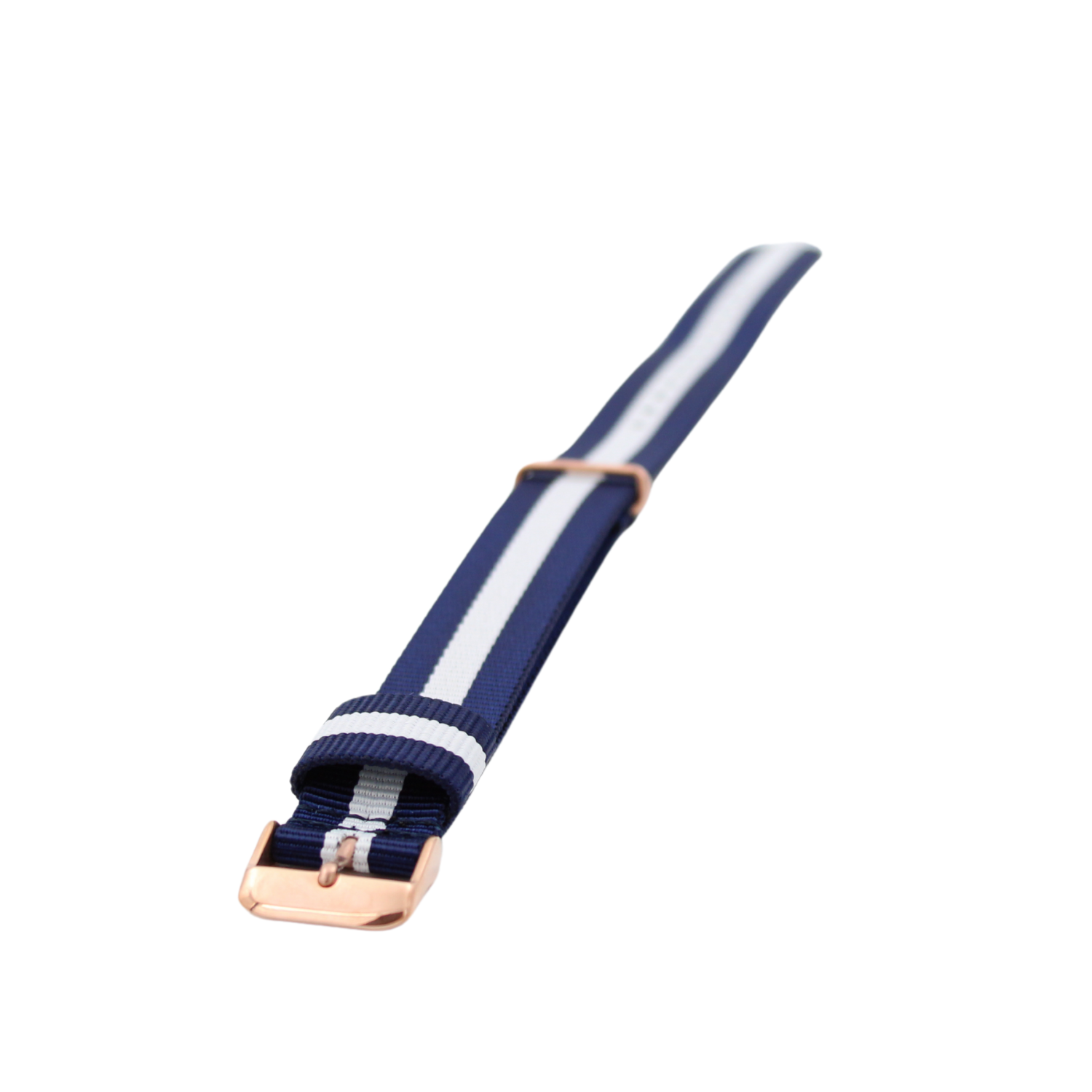 Nato-rem Rosaguld Blå/Hvid