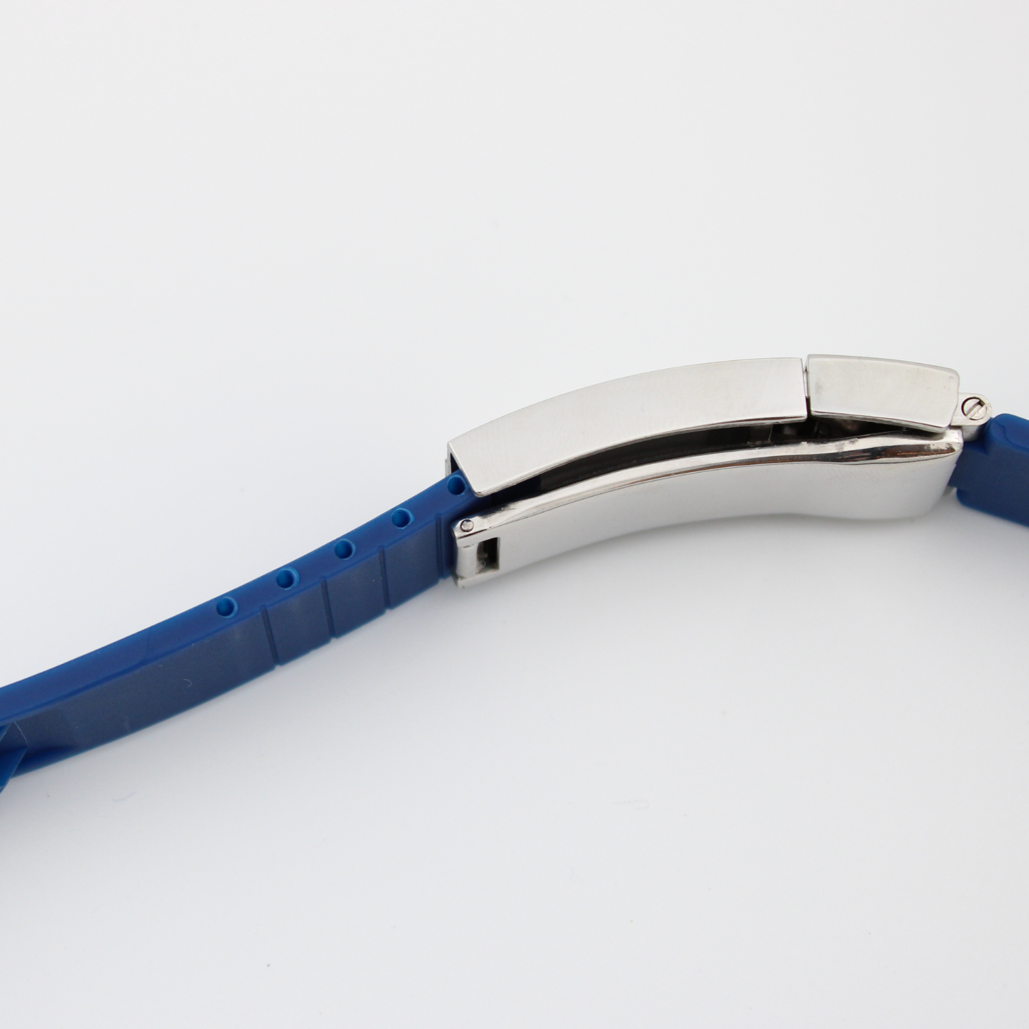 20 mm gummirem - Mørkeblå - sommerfuglespænde