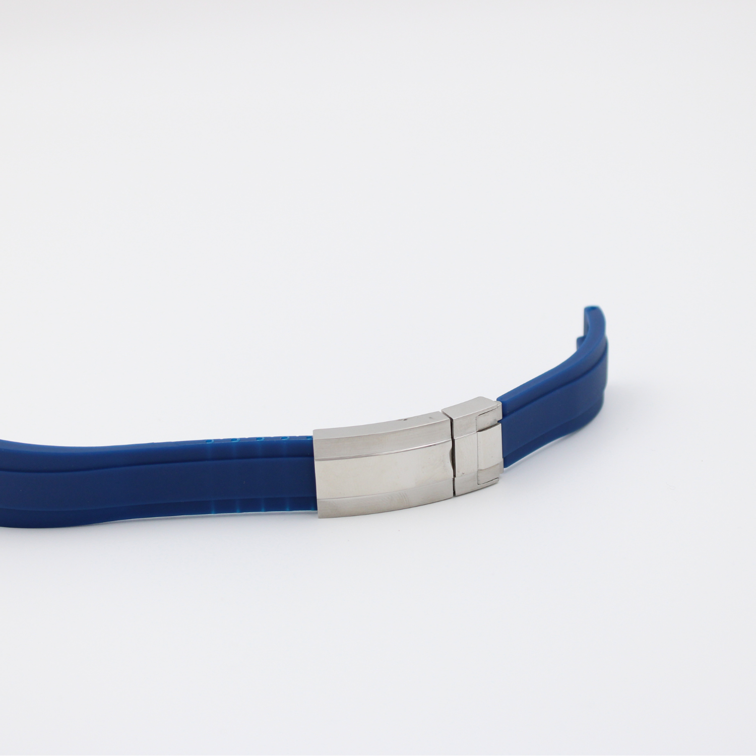 20 mm gummirem - Mørkeblå - sommerfuglespænde