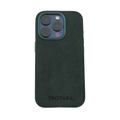 PROTARA Alcantara iPhone 15 Pro cover - Ekspeditionsgrøn