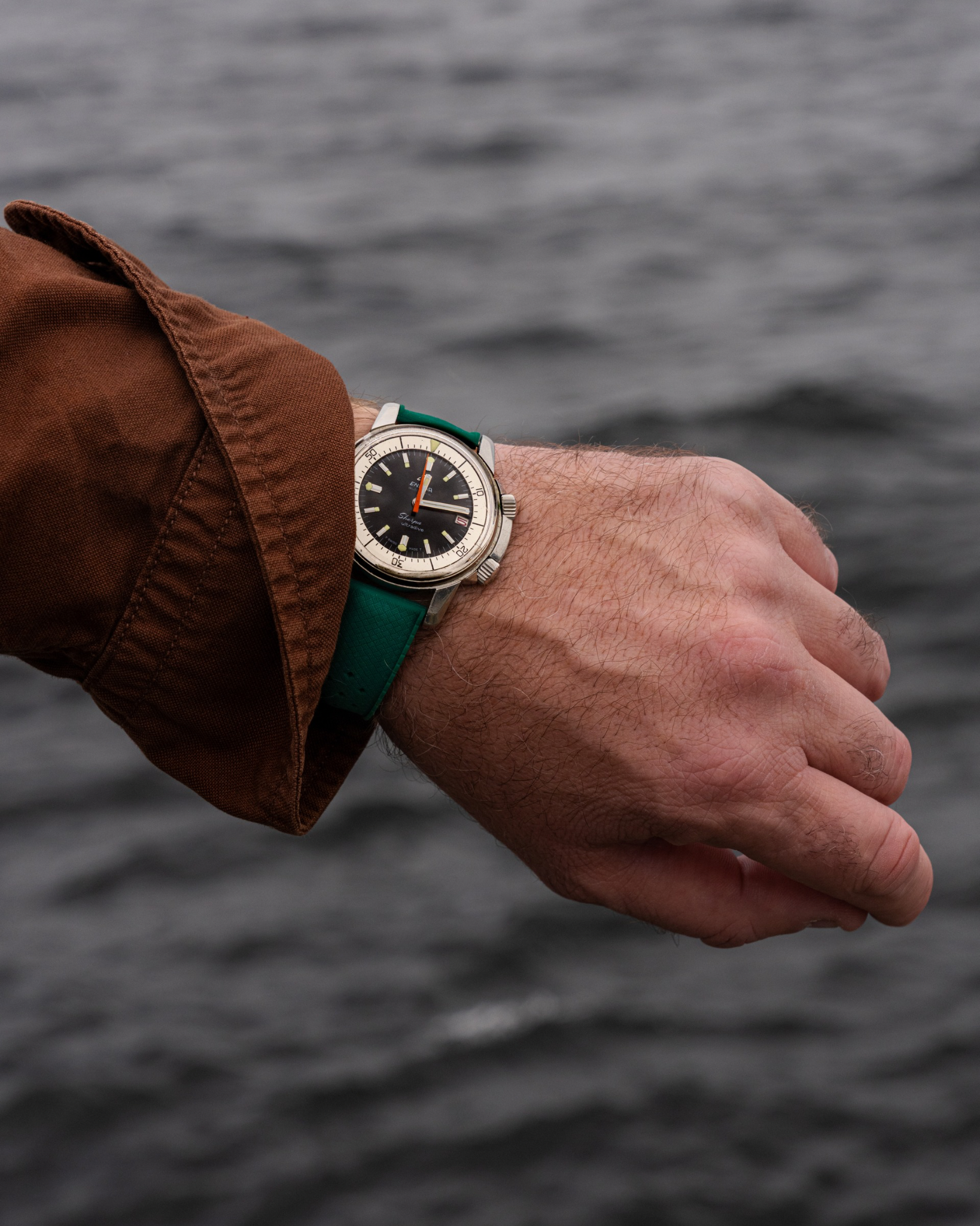 Grøn eksotisk silikone rem