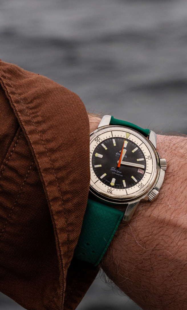 Grøn eksotisk silikone rem