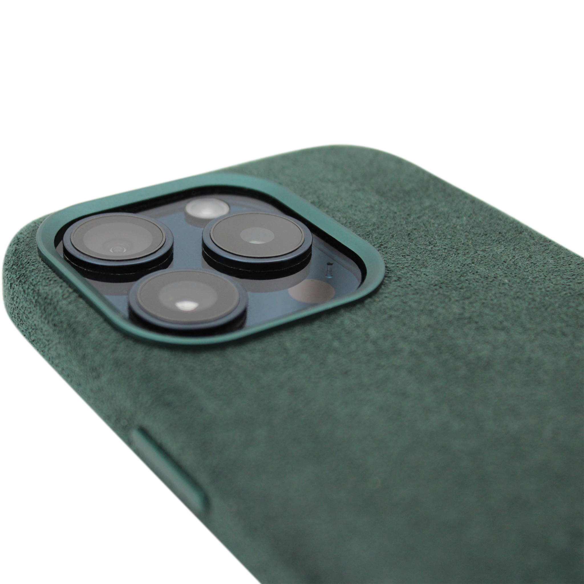 PROTARA Alcantara iPhone 15 Pro deksel - Expedition Green