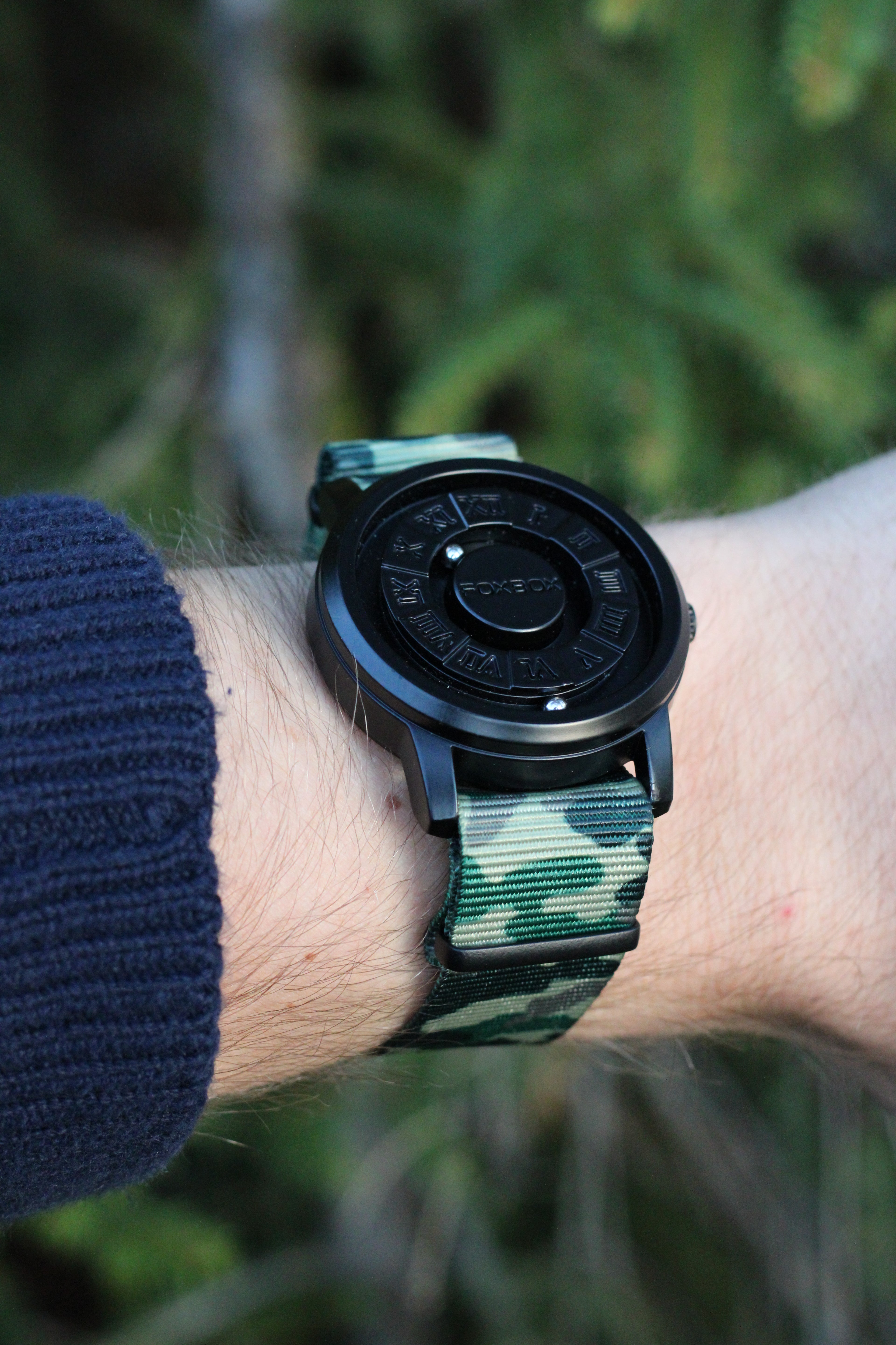 Nato-rem - Woodland camouflage PVD-spænde