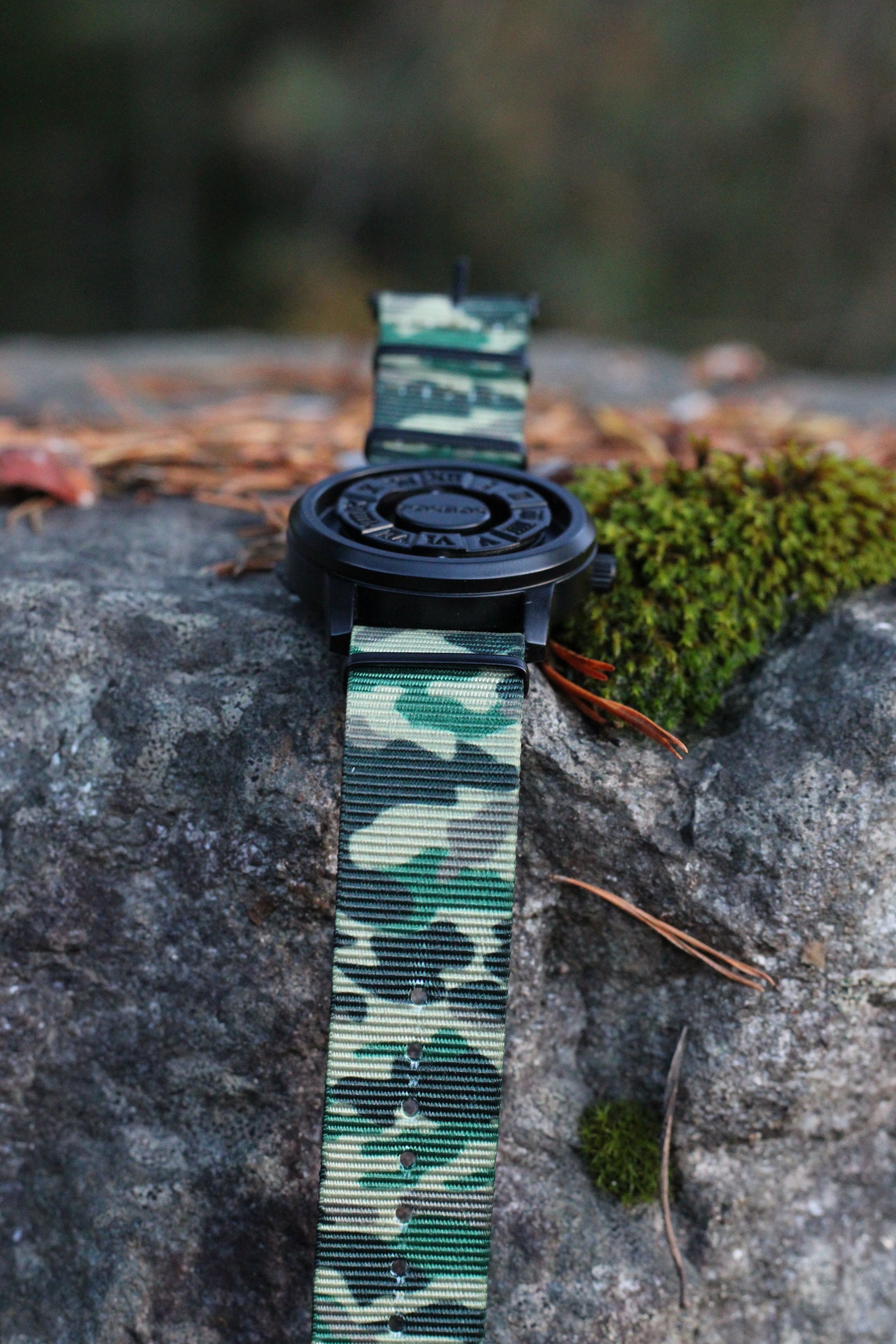 Nato-rem - Woodland camouflage PVD-spænde