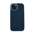PROTARA Alcantara iPhone 15 cover - Ocean Voyage Blå