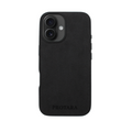 PROTARA Alcantara iPhone 16 cover - Midnatsfarvet Jet Sort